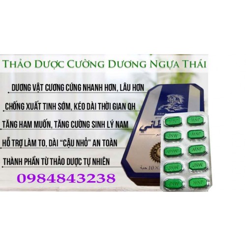 Ngựa Thái  Real Man JNW - Tăng Cường Sinh Lý Nam